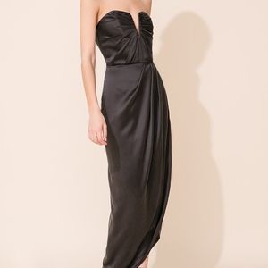 yumi kim bombshell silk maxi dress